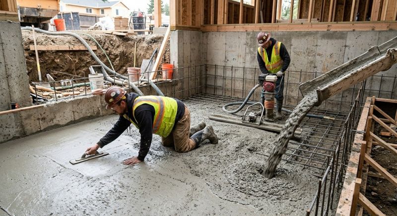 Basement Concrete Installation in Moorhead, MN