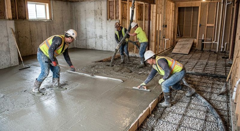 Basement Slab Installation in Fargo, ND
