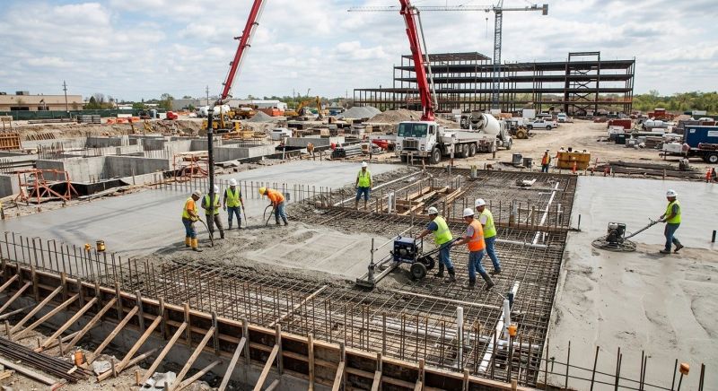 Commercial Slab Construction in Casselton, ND