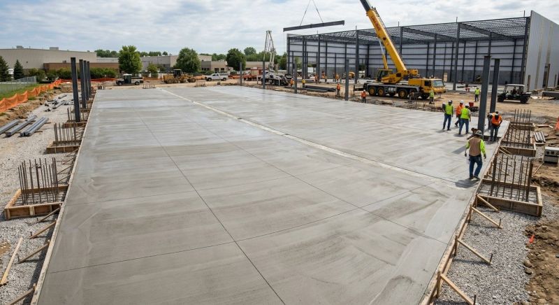 Commercial Slab Installation in West Fargo, ND