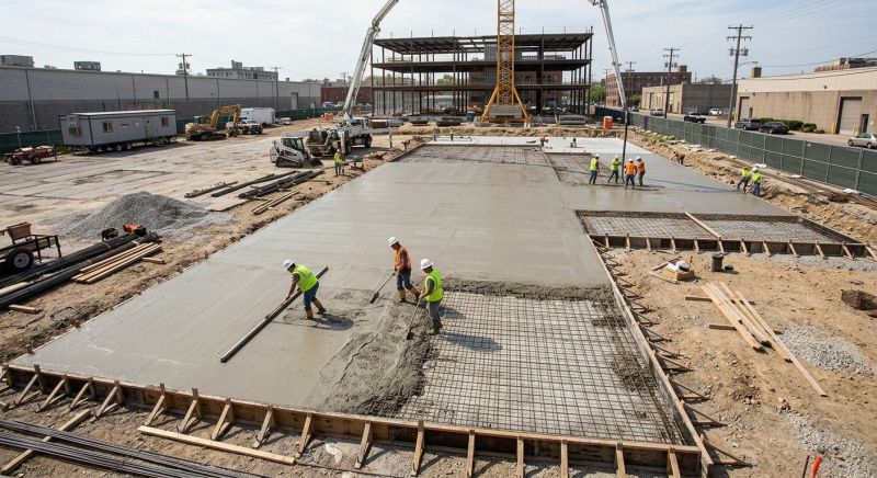 Commercial Slab Installation in West Fargo, ND