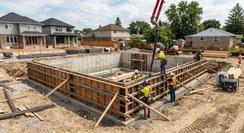 Foundation Construction in West Fargo, ND