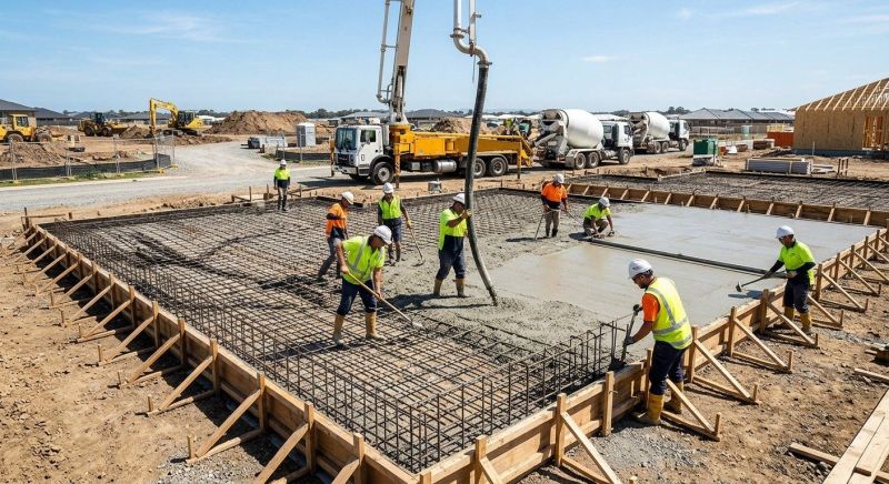 Foundation Slab Construction in Fargo, ND