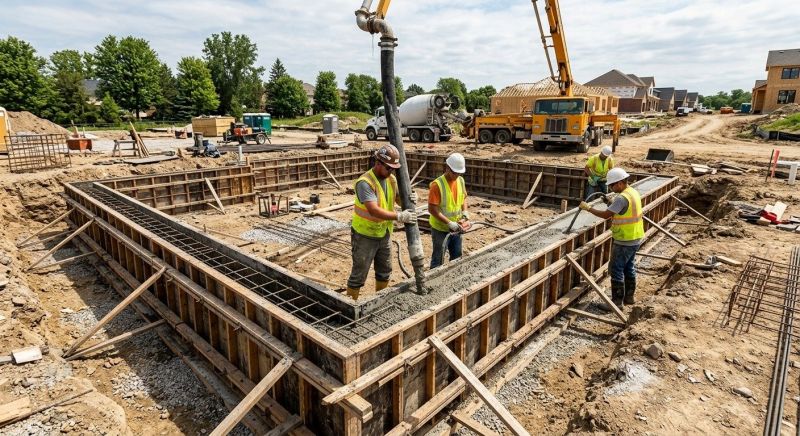 Foundation Wall Pouring in Fargo, ND