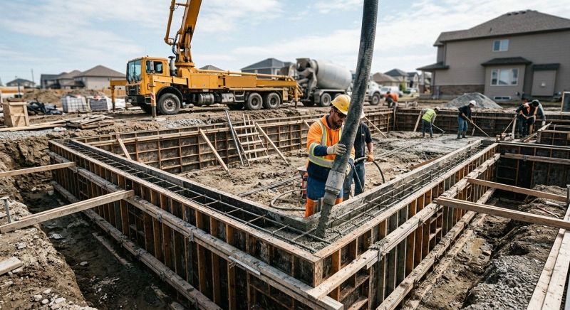 Foundation Wall Pouring in West Fargo, ND