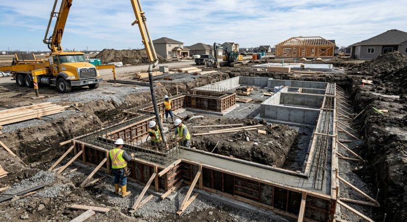 House Foundation Installation in Fargo, ND