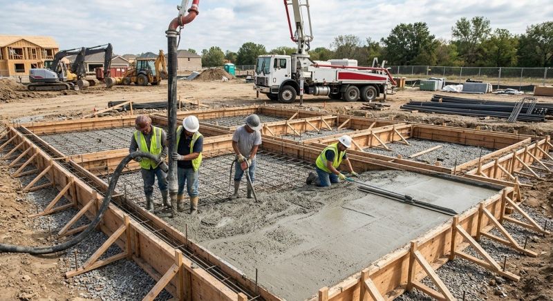 Poured Foundation Installation in Fargo, ND
